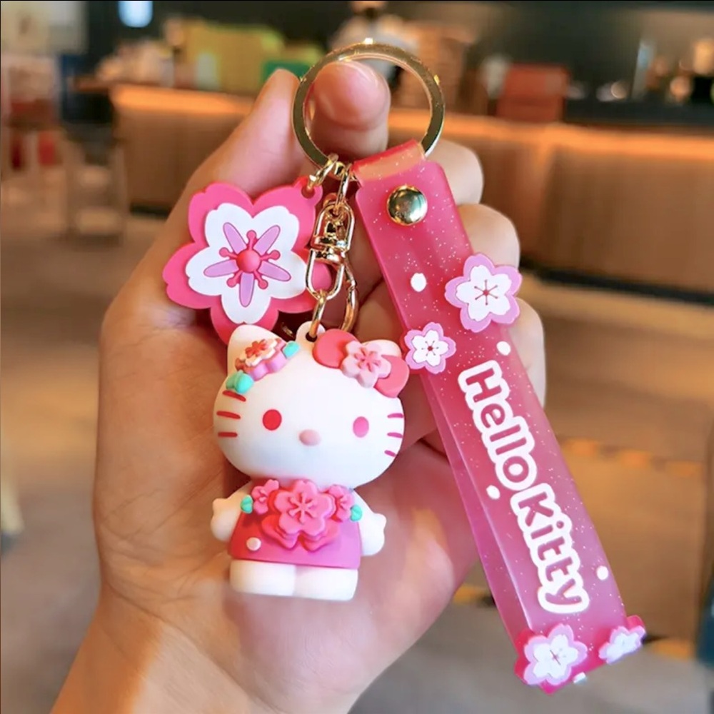 Hello Kitty Sakura Keychain
